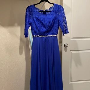 Blue long dress